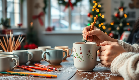 Elevate Your Holiday Cheer with a Personalized Mug Painting Kit from HobbyHive