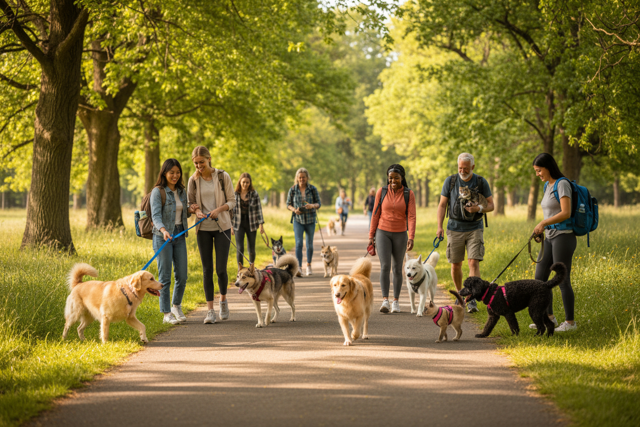 Adventure-ready outdoor gear for dogs and cats, durable walk essentials for outdoors