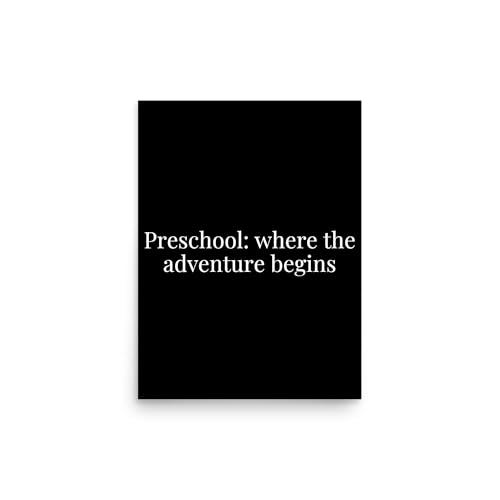 Preschool Headstart Kit Posters - Preschool Wall Art Poster - Inspiring Classroom Decor for Kids, Motivational Nursery Adv...