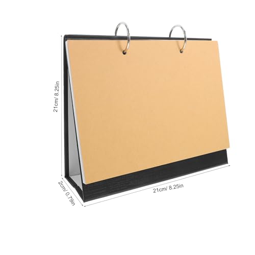 Gadpiparty Flip Desk Calendar Blank Calendar Kit Paper Notebook Thick Paper Quality for Writing