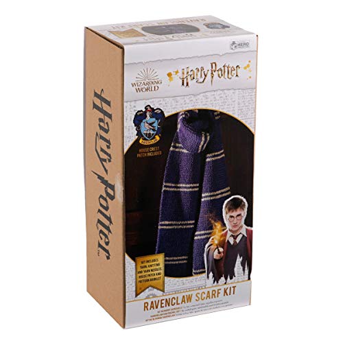 Hero Collector Hogwarts Ravenclaw House Scarf | Harry Potter Wizarding World Knitting Kits
