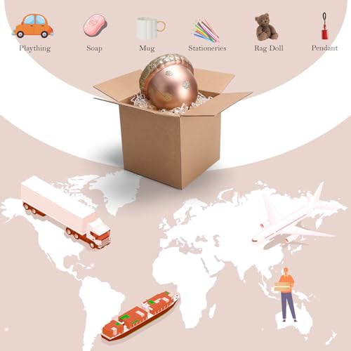 EdenseeLake 40 Pack 4x4x4 inches Shipping Boxes Small Cardboard Boxes for Packing, Moving, Mailing, Brown