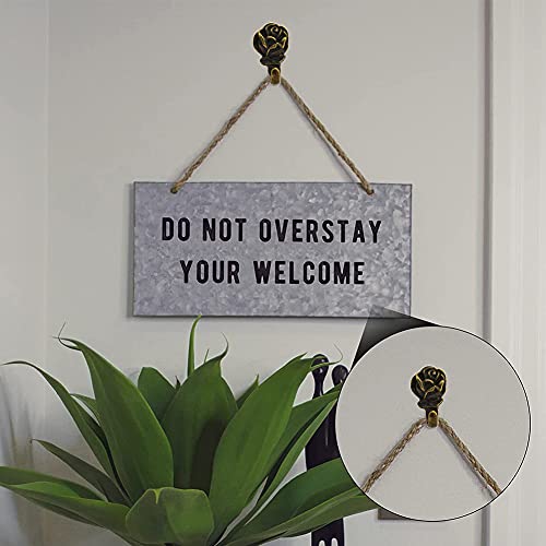 Rose Push Pins Hanger 20 Pcs Antique Flower Drawing Pin Bronze Decorative Thumbtack for Hanging Photo Frame Poster Calenda...