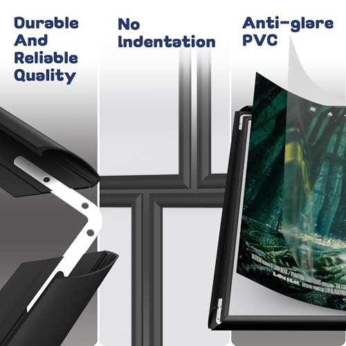 INNOVART Aluminum Snap Frame for Poster 24” x 33”, Front Load Snap Frame Poster with PVC Protective Film for A1 Size, Wate...
