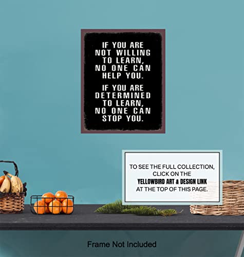 Motivational Wall Art - Office Wall Art & Decor Motivational poster - Positive Quotes Wall Decor - Encouragement Gifts - P...