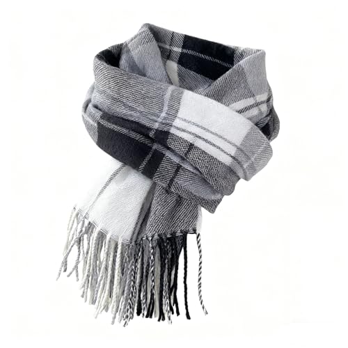 OVOY Women's Plaid Winter Scarf - Cashmere Feel Soft & Warm Scarves for Women, Extra Long Wrap Shawl for Fall Winter 79 * 27"