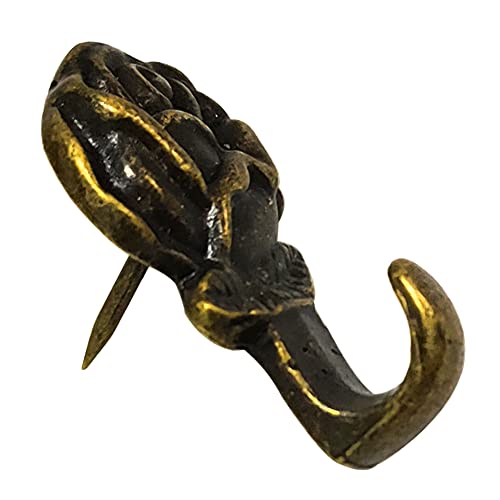 Rose Push Pins Hanger 20 Pcs Antique Flower Drawing Pin Bronze Decorative Thumbtack for Hanging Photo Frame Poster Calenda...