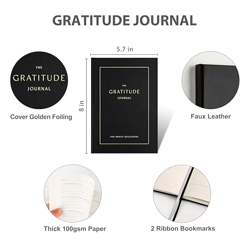 &And Per Se Gratitude Journal – Five Minutes a Day to Cultivate Mindfulness, Happiness, Affirmations & Self-Reflection – U...