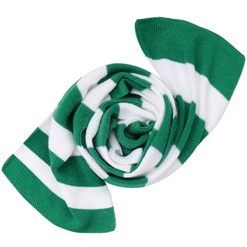 Dxhycc Black and Gray Striped Scarf - Soft Knit Winter Men's Scarf - Cosplay Costume Accessory for Halloween Christmas Party