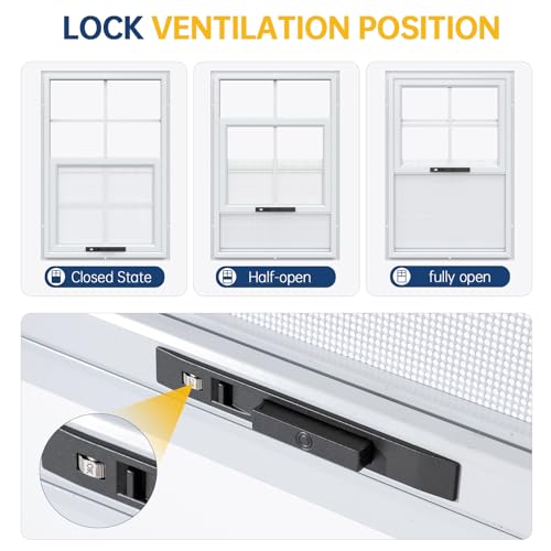 1 Pack 12 x 18 Shed Windows with White Frame, Flush Mount Small Window with PC Screen for Shed for Shed, Chicken Coop, Hou...