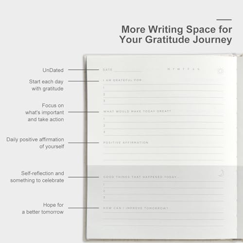 &And Per Se Gratitude Journal – Five Minutes a Day to Cultivate Mindfulness, Happiness, Affirmations & Self-Reflection – U...
