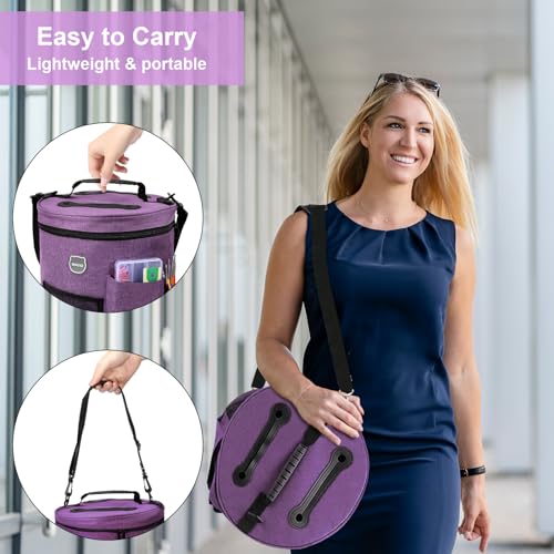 MIAOKE 79pc Crochet Kit, Large Knitting Bag Yarn Storage Organizer, Crocheting Starter Kits with Waterproof Bag, Beginner ...