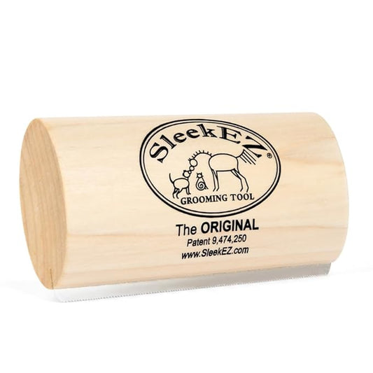 SleekEZ Dog Brush for Shedding & Dog Grooming Supplies | Pet Hair Removal Tool | Great For All Fur Types | For Short, Medi...