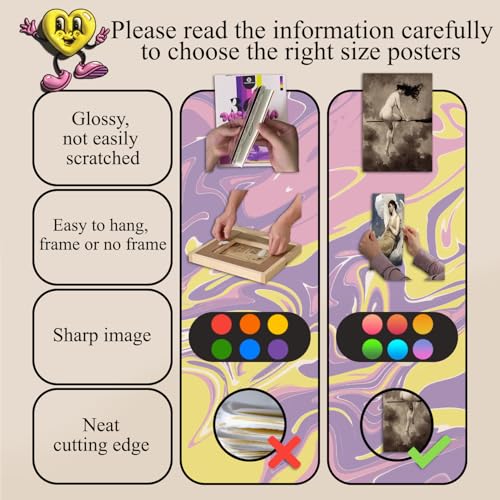 365DoRoTeYa Downtown Girl Aesthetic Posters – Retro Music And Classic Rock Wall Art Prints, Funky Y2K Vintage Posters for ...