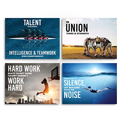 Sproutbrite Classroom Decorations - Sports High School Motivational Posters - Educational Inspirational Growth Mindset for...