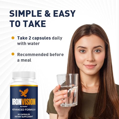 (2 Pack) Iron Vision Eye Supplement Capsules - Official Iron Vision Advanced Premium Support Pills - Maximum Strength, Nat...