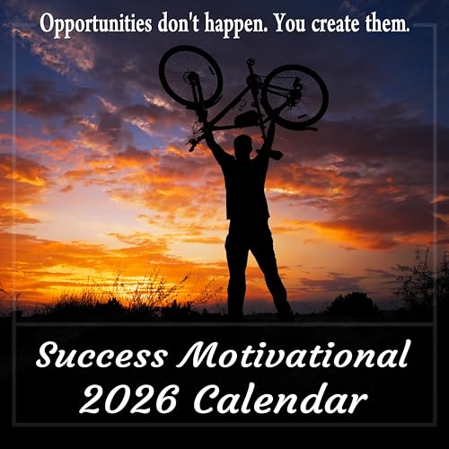 2026 Success Motivational Wall Calendar, Powerful Inspirational Quotes for Success in Life and Business, Large 12 x 12 Inc...
