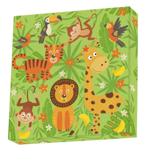 DIAMOND DOTZ DOTZ in The Jungle Dotz Box Animal Diamond Painting Kits for Adults - Diamond Art Kits a Relaxing Creative Cr...