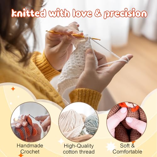 Kihraw Positive Crochet Tiger Gift - You're Tiger-Ally Awesome - Emotional Inspirational Support Crochet Birthday Gifts fo...