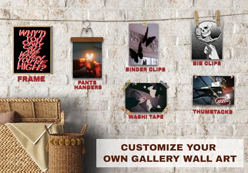 365DoRoTeYa Downtown Girl Aesthetic Posters – Retro Music And Classic Rock Wall Art Prints, Funky Y2K Vintage Posters for ...