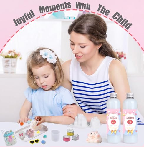 Wesfen Easy-to-Use Squishy Resin Kit - 1:1 AB Liquid Silicone, Taba Squishy Kit