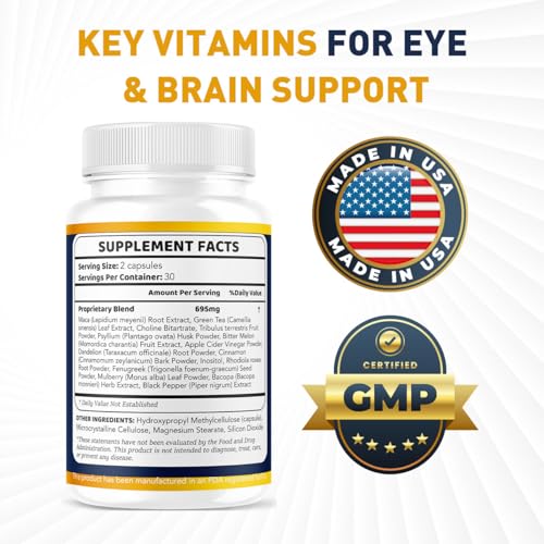 (2 Pack) Iron Vision Eye Supplement Capsules - Official Iron Vision Advanced Premium Support Pills - Maximum Strength, Nat...