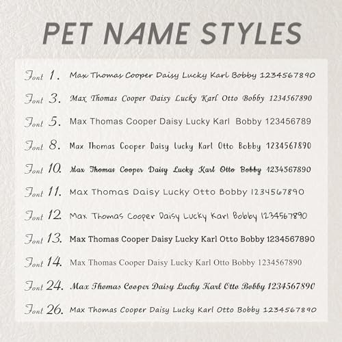 Anavia Small Size Dog Cat ID Tags, Small/XS Personalized Color Plated Stainless Steel Puppy Kitten Name Tags, Customized E...