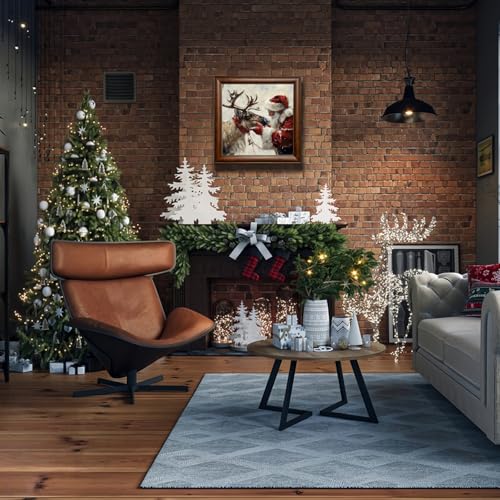 JYXSJYYD 5D DIY Christmas Diamond Art Kits for Adults,Santa Claus Moose Diamond Paintings Kits for Beginners,Paint by Diam...