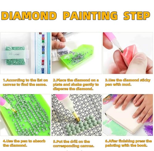 JYXSJYYD 5D DIY Christmas Diamond Art Kits for Adults,Santa Claus Moose Diamond Paintings Kits for Beginners,Paint by Diam...