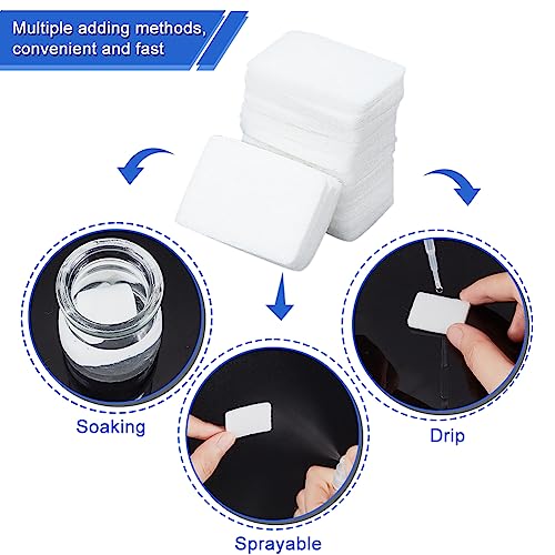 PH PandaHall 100pcs Unscented Refill Pad 1.1×0.8" Unscented Aroma Pads White Essential Oil Diffuser Pad Rectangle Aroma Oi...