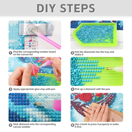 TZTTZT Diamond Art Kits for Adults - Cat Green Eyes Inspirational Poster Diamond Painting Kits for Adults Beginner, 12x16 ...