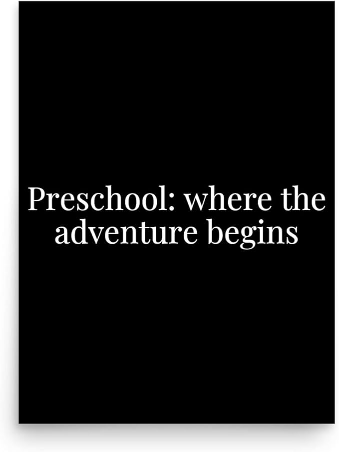 Preschool Headstart Kit Posters - Preschool Wall Art Poster - Inspiring Classroom Decor for Kids, Motivational Nursery Adv...