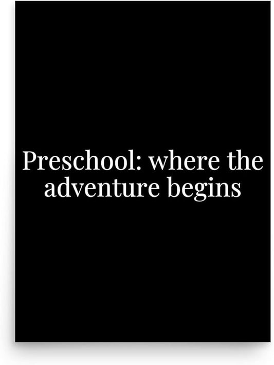Preschool Headstart Kit Posters - Preschool Wall Art Poster - Inspiring Classroom Decor for Kids, Motivational Nursery Adv...