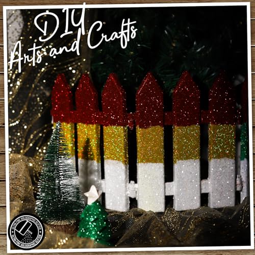 LEOBRO White Glitter, Snow Chunky Glitter for Crafts, Resin Art Crafts, for Body Face Hair Nail, DIY Christmas Decoration...