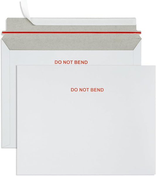 Blue Summit 50 Pack Photo Mailer 11x14 Cardboard Envelopes, Do Not Bend Rigid Mailers, Cardboard Envelopes for cards, For ...