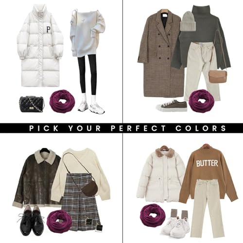 Scarf for Women - Winter Scarf Infinity Scarfs for Women for Cold Weather, Warm Knit Winter Infinity Circle Loop Scarves