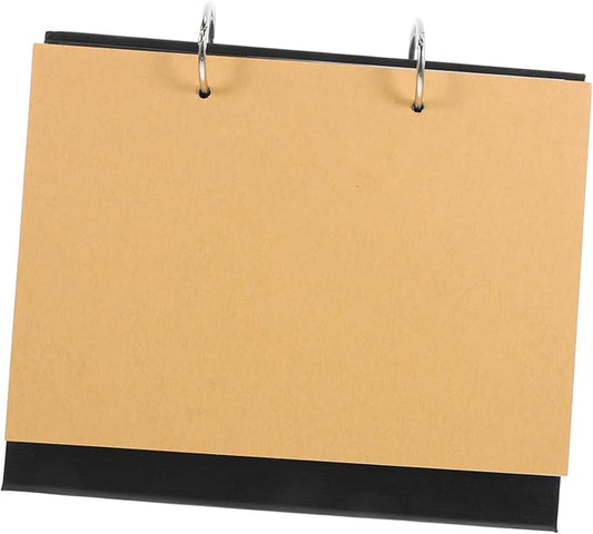 STOBOK Blank Desk Calendar Kit Removable Pages for Photos Artwork Creative Calendar Thick Paper for Home Office Craft Proj...