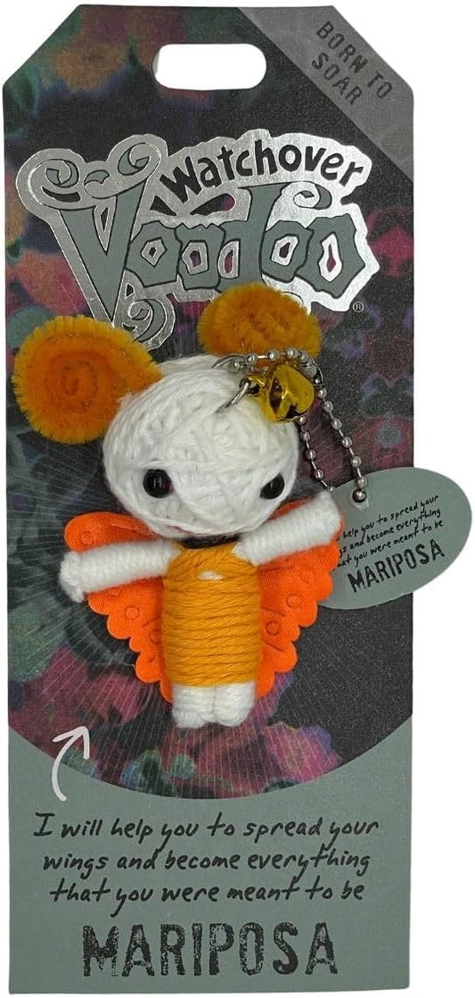 Watchover Voodoo 3-Inch Mariposa Keychain - Handcrafted Gift to Bring Good Luck and Positivity Everywhere You Go