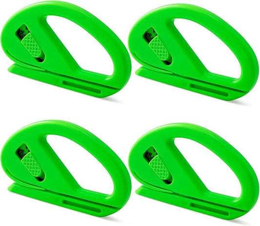 FOSHIO 4Pack Wrapping Paper Cutter, Zippy Safety Cutter Utility Knives for Window Tinting Kits, Present Paper Wrapping, Fi...