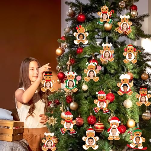 66 Sets Christmas Crafts Gingerbread DIY Picture Frame Ornaments Making Kit Xmas Tree Holiday Home Party Decor