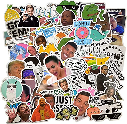 (122 Pcs) Funny Meme Vinyl Stickers Pack, Vine Stickers for Laptop, iPhone, Water Bottles, Computer, and Hydro Flask, DIY ...