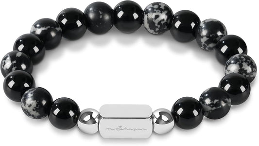 Bracelets for Men, 10MM Adjustable Men's Elastic Beaded Bracelet, Handcrafted Gifts for Anniversary, Birthday, Christmas, ...