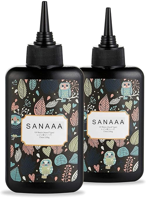 SANAAA Clear Hard Type 200g Transparent UV Resin for DIY Resin Jewelry Making