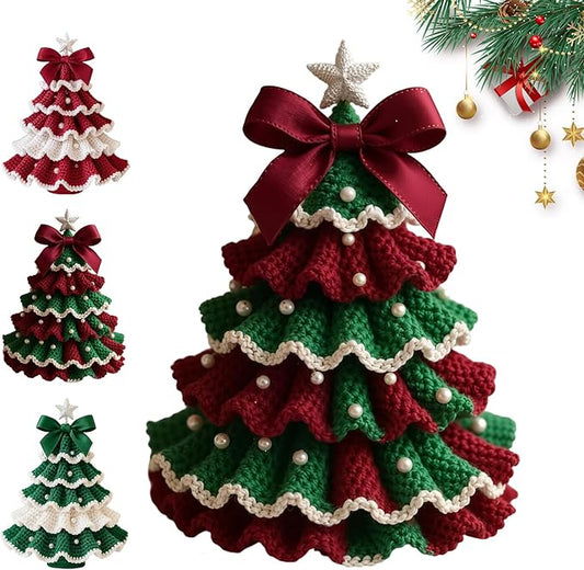 DIY Crochet Christmas Tree Kit, Christmas Tree Crochet Craft Kit Ornaments, Handmade Holiday Craft Set, Beginner-Friendly ...