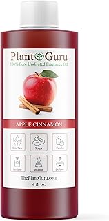 Apple Cinnamon Fragrance Oil 4 fl. oz. Scented Oil for DIY Soap Making, Candles, Bath Bombs, Body Butters. Used in Aromath...