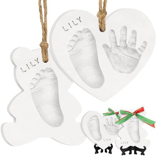 Baby Hand and Footprint Kit - Personalized Baby First Christmas Ornament, Newborn Footprint Ornament Keepsake, Easy DIY Do...