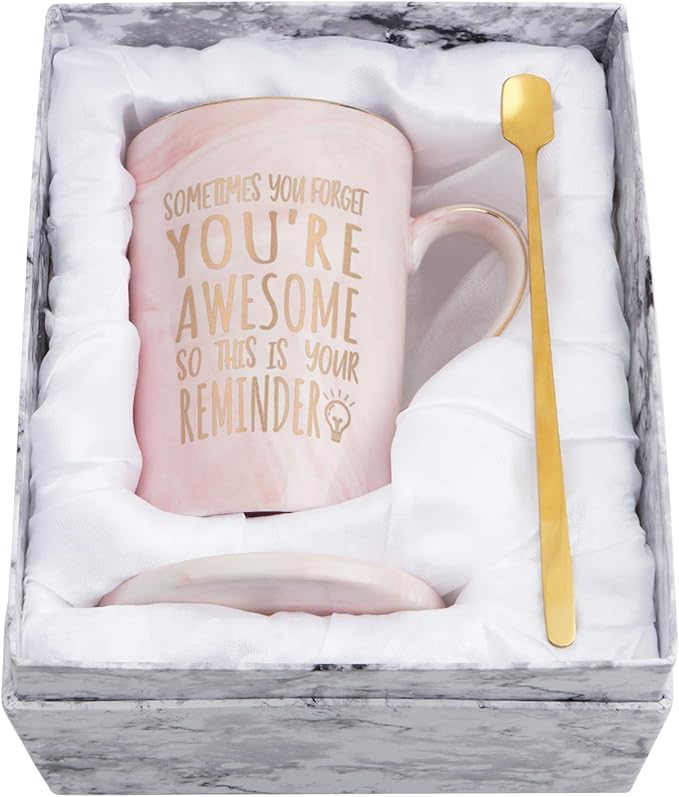 Maustic Birthday Gifts for Women, Best Friend Birthday Gifts, Thank You Gift, Sometimes You Forget Your Awesome Mug, Inspi...