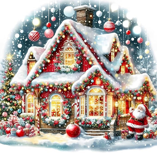 croshom Christmas Diamond Art Kits for Adults Beginners,Christmas Diamond Painting Kits for Adults, 5D DIY Full Drill Diam...