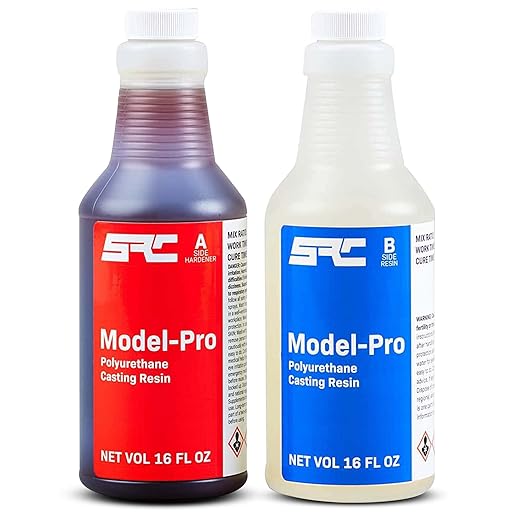 SPRESIN Model-Pro 32 Oz (16 Oz Part A + 16 Oz Part B) 2-Part Polyurethane Casting Resin Kit, Low-Viscosity and Odorless, f...