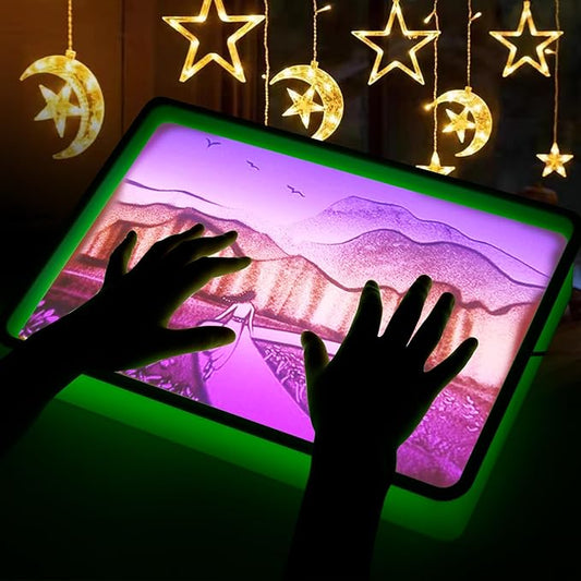 Yichushisu Light Table/Box for Kids | Sand Painting Light Box | Sensory Light Table for Kids | Birthday Gifts & Party Favo...